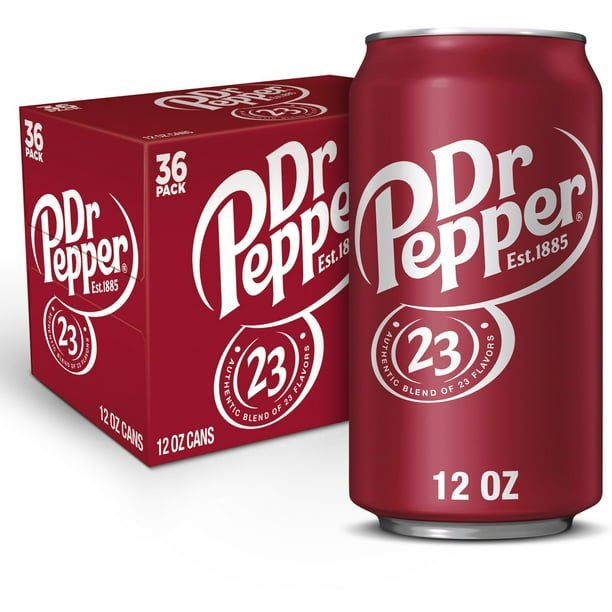 2025/10/1000083237.jpg Dr Pepper Soda 12 fl. oz. cans, 36 pk. - Image 1