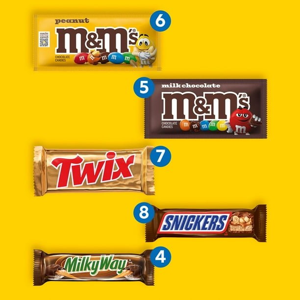 2025/10/1000085430.jpg Mars Chocolate Candy Bars, Variety Pack, Full Size, 30 pk. - Image 2