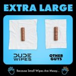 DUDE WIPES XL Flushable Wipes, Fragrance Free, 8 ct., 400 wipes - Image 3
