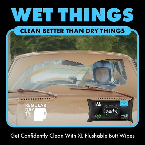 2025/10/1000085518.jpg DUDE WIPES XL Flushable Wipes, Fragrance Free, 8 ct., 400 wipes - Image 4
