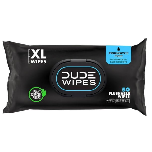 2025/10/1000085519.jpg DUDE WIPES XL Flushable Wipes, Fragrance Free, 8 ct., 400 wipes - Image 2
