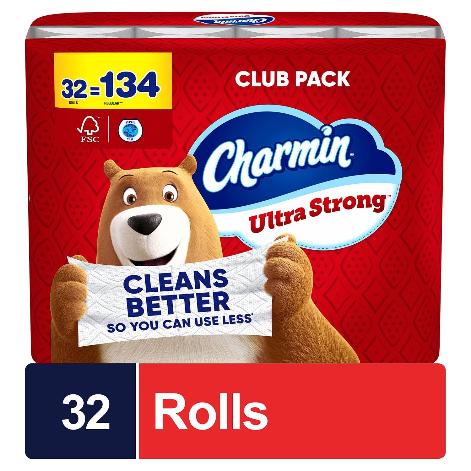 2025/10/1000085550.jpg Charmin
Charmin Ultra Strong 2-Ply Toilet Paper 32 rolls, 231 sheets/roll - Image 1