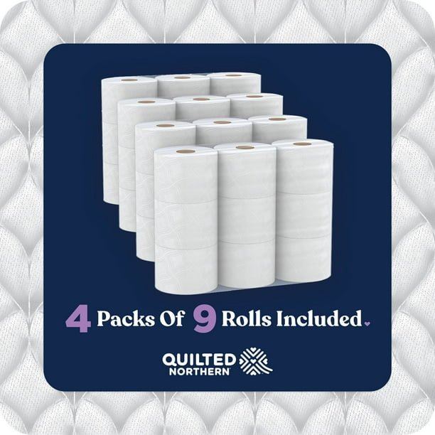 2025/10/1000085556.jpg Quilted Northern Ultra Plush 3-Ply Toilet Paper 36 rolls, 255 sheets/roll - Image 2