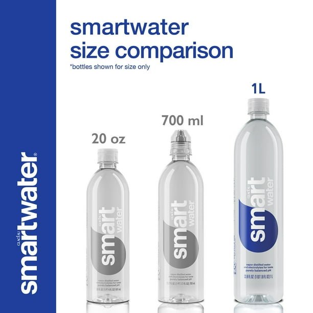 2025/10/1000087569.jpg SmartWater Vapor Distilled Premium Water Bottles, 1 L., 15 pk. - Image 2