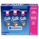 Silk Unsweetened Original Almond Milk (3 Pack, 64 fl oz Cartons) – Bulk Non-Dairy Milk with Delivery in Northeast Arkansas & Memphis