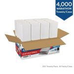 Marathon Multifold 1-Ply White Paper Towels (16 Packs, 250 Towels per Pack) - Image 3