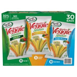 Sensible Portions Garden Veggie Straws Variety Pack (30 Count) – Healthy Snack, Gluten-Free, Non-GMO, Bulk Delivery Available