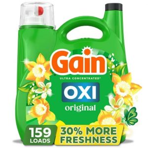 Gain + Oxi Liquid Laundry Detergent, Original Scent (170 fl oz, 159 Loads)