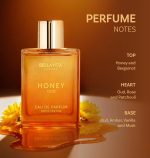 BellaVita Luxury Honey Oud Eau de Parfum 3.4oz – Long-Lasting Sweet Vanilla Patchouli Unisex Perfume | Best-Selling Women’s Fragrance Gift - Image 3