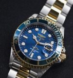 Invicta Men's Pro Diver Quartz Watch 43mm Blue Dial Two-Tone Stainless Steel Bracelet – 100M Water Resistant - Image 2
