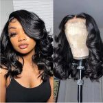 Devonia 14" Body Wave Bob Wig 13x4 HD Lace Front Human Hair (180% Density) - Image 2