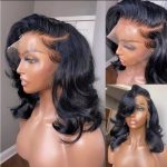 Devonia 14" Body Wave Bob Wig 13x4 HD Lace Front Human Hair (180% Density)