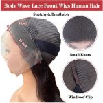 Devonia 14" Body Wave Bob Wig 13x4 HD Lace Front Human Hair (180% Density) - Image 4