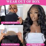 24" Body Wave 5x5 Glueless Human Hair Wig – Pre-Plucked, Pre-Cut, 180% Density - Image 6