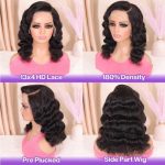 14" Body Wave Bob Wig Human Hair 13x4 HD Lace Front Glueless 180% Density - Image 4