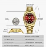 NIBOSI Men's Business Quartz Watch with Day & Date - Image 3