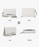 Women’s Vegan Leather Clutch & Crossbody Wristlet Bag - Image 5