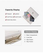 Women’s Vegan Leather Clutch & Crossbody Wristlet Bag - Image 6