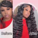 30" HD Lace Front Wig – Glueless Loose Deep Wave, Natural Black - Image 8
