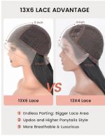 Kinky Straight Wig – 13x6 HD Glueless Lace Front (22 Inch) - Image 5