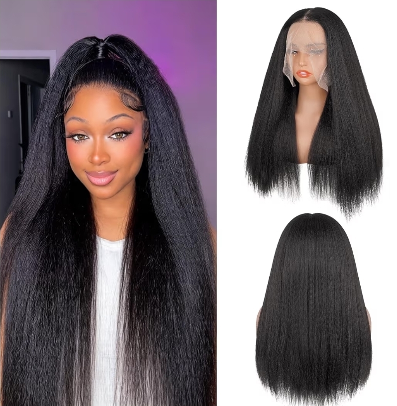 Screenshot_20260513_070519_Amazon Shopping Kinky Straight Wig – 13x6 HD Glueless Lace Front (22 Inch) - Image 1